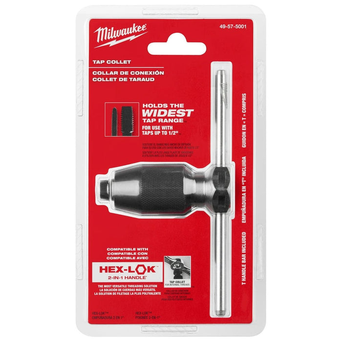 Milwaukee Tool Accessories Milwaukee Tap Collet for Taps up to 1/2” & T Handle Bar