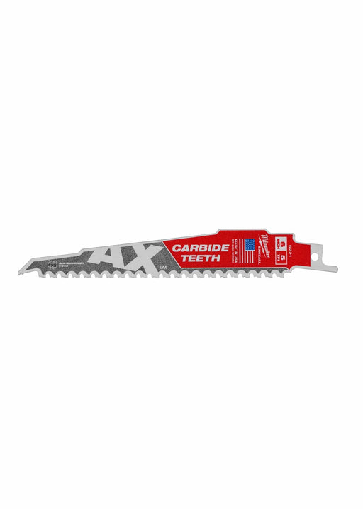 Milwaukee Tool Power Tools Accessories Milwaukee The Ax™ with Carbide Teeth SAWZALL™ Blade 6 in. 5T