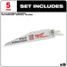 Milwaukee Tool Power Tools Accessories Milwaukee The Wrecker™ Multi-Material SAWZALL® Blade 6 in. 7/11TPI 5 pk