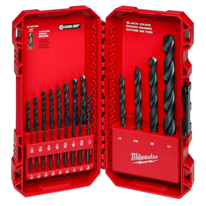 Milwaukee Tool Milwaukee THUNDERBOLT® Black Oxide Drill Bit Set – 21PC