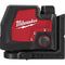 Milwaukee Tool Tools Milwaukee USB Rechargeable Green Cross Line & Plumb Points Laser