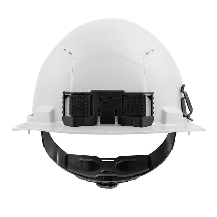 Milwaukee Tool Apparel and Safety Gear Milwaukee White Front Brim Vented Hard Hat w/4pt Ratcheting Suspension - Type 1, Class C