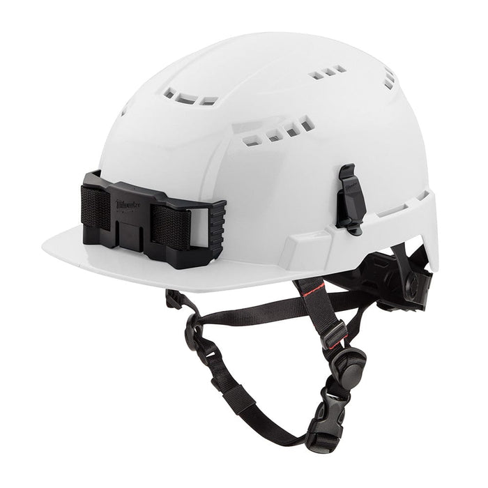 Milwaukee Tool Apparel and Safety Gear Milwaukee White Front Brim Vented Safety Helmet (USA) - Type 2, Class C