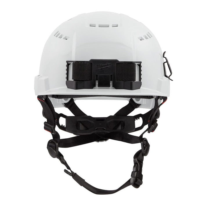 Milwaukee Tool Apparel and Safety Gear Milwaukee White Front Brim Vented Safety Helmet (USA) - Type 2, Class C