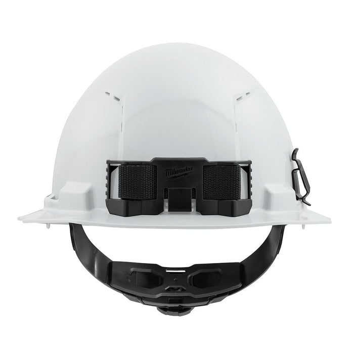 Milwaukee Tool Apparel and Safety Gear Milwaukee White Full Brim Vented Hard Hat w/4pt Ratcheting Suspension - Type 1, Class C