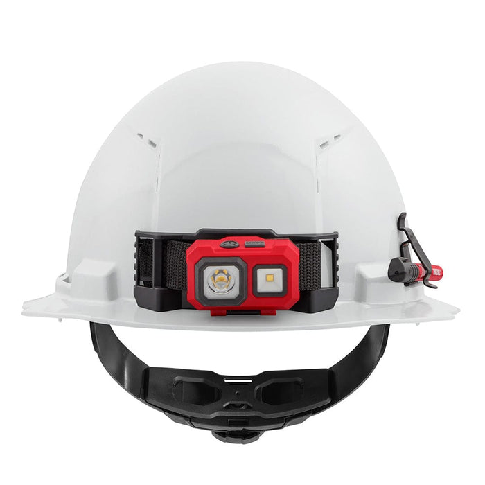 Milwaukee Tool Apparel and Safety Gear Milwaukee White Full Brim Vented Hard Hat w/4pt Ratcheting Suspension - Type 1, Class C