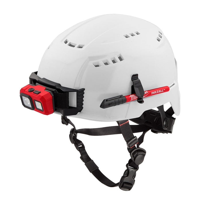 Milwaukee Tool Apparel and Safety Gear Milwaukee White Vented Safety Helmet (USA) - Type 2, Class C