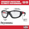 Milwaukee Tool Performance Safety Glasses with Clear Fog-Free Lenses and Gasket