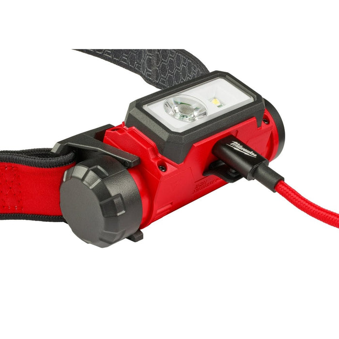 Milwaukee Tool Apparel and Safety Gear REDLTHIUM™ USB Hard Hat Headlamp