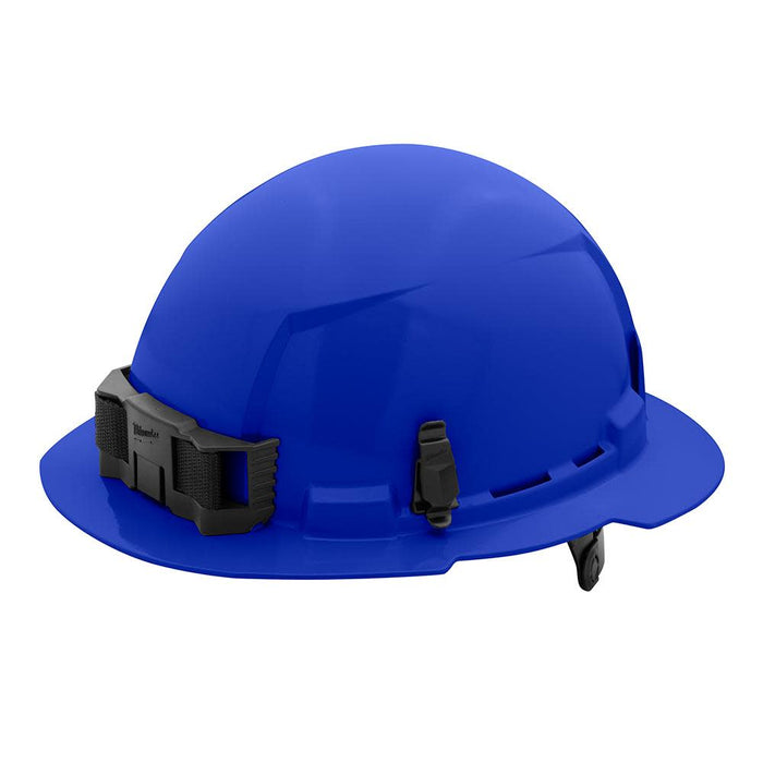 Milwaukee Blue Full Brim Hard Hat w/6pt Ratcheting Suspension - Type 1, Class E