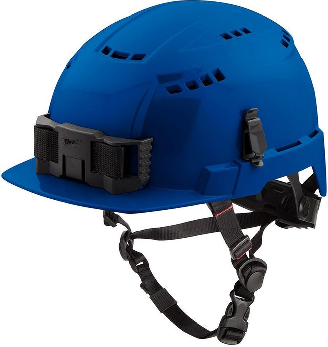 Milwaukee Blue Front Brim Vented Safety Helmet (USA) - Type 2, Class C