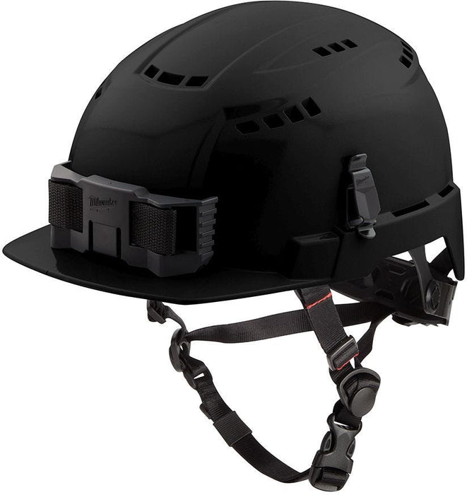 Milwaukee Black Front Brim Vented Safety Helmet (USA) - Type 2, Class C